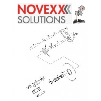 Пластиковая отжимающая кнопка Novexx Solutions ALS20x, A7454